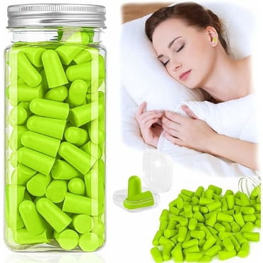 60 Pairs of Foam Earplugs, Anti Noise Plug, Sleep Earplugs, Sponge Anti Noise Earplugs 38dB with Storage Box for Hearing Protection, Sleeping, Work and Study