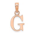 thumbnail image 1 of Diamond2Deal 14K Rose Gold Block Letter G Initial Pendant for Women, 1 of 3