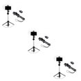 thumbnail image 3 of Decodeary Mobile Phone Selfie Tripod Extendable Monopod For 8X Remote Shutter black 3Set, 3 of 6