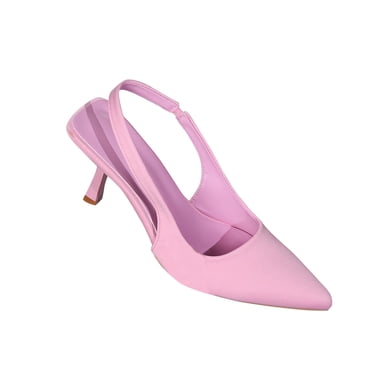 Sandales à Talons Hauts pour Femmes, Bout Pointu, Talon Épais, Slingback en PU, Bride à la Cheville, Nouvelles Sandales d'Été, Grande Pointure, Bout Pointu, Sac en Cuir Souple Assorti, Rose