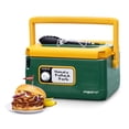 thumbnail image 1 of Presto 8 Quart Nomad Portable Electric Slow Cooker, Locking Lid, Green/Gold, 1 of 11