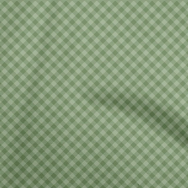 oneOone Rayon Light Green Fabric Check Fabric For Sewing Printed Craft Fabric By The Yard 56 Inch Wide