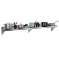 thumbnail image 1 of EDTara 72"x12" Stainless Steel Wall Shelf with Adjustable Backsplash & Brackets, 1 of 6