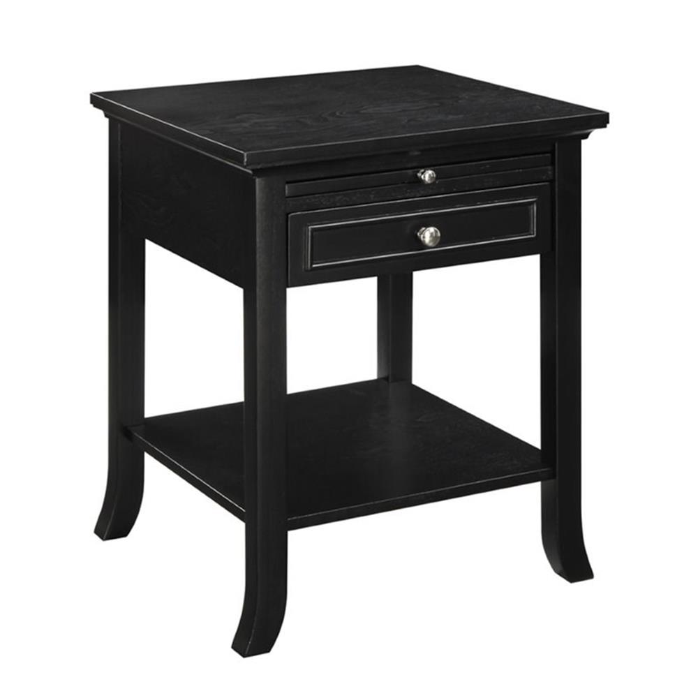 Convenience Concepts American Heritage Table d'Appoint Logan, Fini Bois Noir