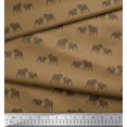 thumbnail image 3 of Soimoi Moss Georgette Fabric Bull Dog Decor Fabric Printed Yard 42 Inch Wide, 3 of 3