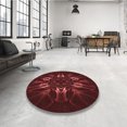 thumbnail image 4 of Ahgly Company Tapis d'Intérieur Rectangulaire Transitionnel Rouge Brique Feu Lavable à la Machine, 7 Pieds x 10 Pieds, 4 of 7
