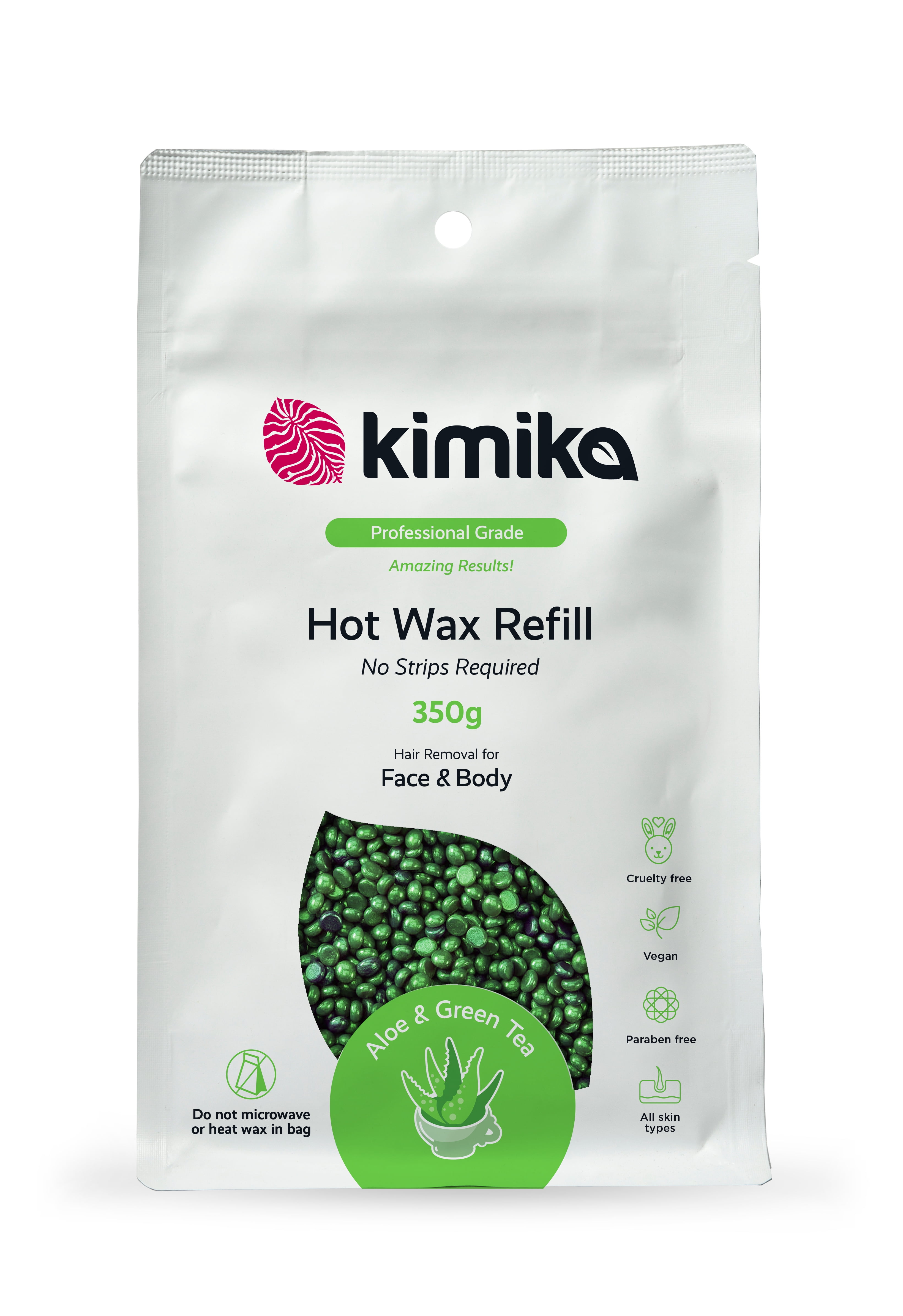 KIMIKA BEAUTY PRO Perles de cire chaude en aloe thé vert 300g