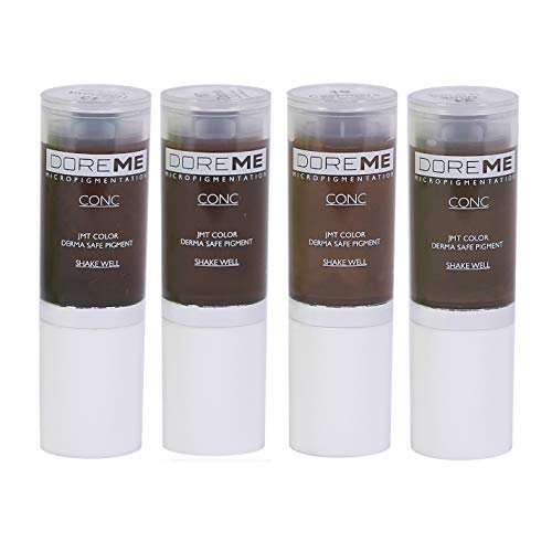 Doreme Permanent Makeup, Microblading Pigment Sets (Concentrate Medium Brown Set)