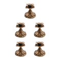 thumbnail image 3 of Thinsony Pillar Candle Holder Candlelight Home Decor Party for Dining Christmas Bronze Type A 5Set, 3 of 6