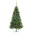 thumbnail image 1 of vidaXL Artificial Pre-lit Christmas Tree with Ball Set 150 cm Green, 1 of 5