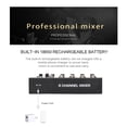 thumbnail image 3 of 8 Channel Multifunctional USB Audio Mixer Portable Sound Mixer Professional Home-use Dual Microphone Inputs Sound Mixer, 3 of 7