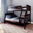 thumbnail image 1 of BEDSMART Solid Wood Twin Over Full Bunk Bed| Espresso, 1 of 7
