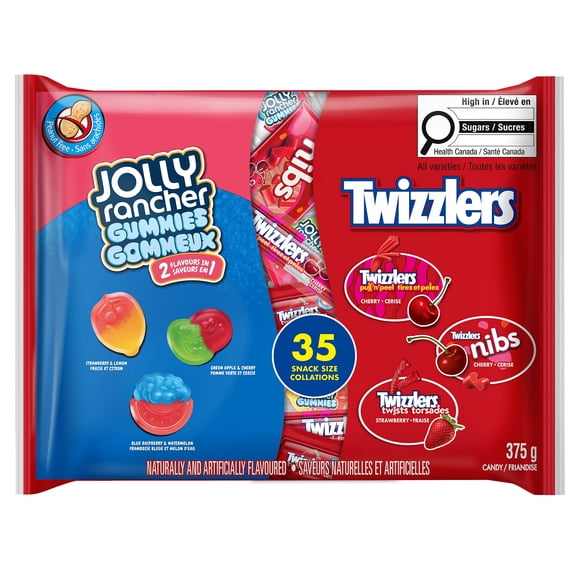 35 unités variées Jolly Rancher et Twizzlers 375 g, 32 paquets