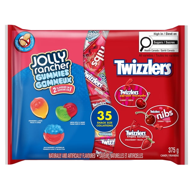 35 unités variées Jolly Rancher et Twizzlers 375 g, 32 paquets