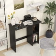 thumbnail image 4 of Costway Small Computer Desk with Storage Modern Writing Desk with Adjustable Shelf Black, 4 of 10