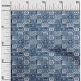 thumbnail image 1 of oneOone Georgette Viscose Dark Navy Blue2 Fabric Geometric African Sewing Craft Projects Fabric Prints By Yard 42 Inch Wide, 1 of 4