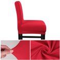 thumbnail image 4 of PiccoCasa Stretch Spandex Bar Stool Cover for Short Back Chair Red 1, 4 of 8