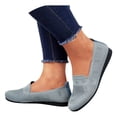 thumbnail image 4 of HBFAGFB Chaussures Décontractées pour Femmes Confortables et Simples à Semelle Plate à Enfiler Femmes Gris Taille 39, 4 of 7