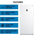 thumbnail image 2 of Kenmore 14 Cu. Ft. Convertible Upright Freezer/Refrigerator, Garage-Ready, Frost-Free (390L), White, 2 of 8