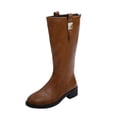 thumbnail image 3 of Sentmoon Bottines pour Femmes Bottes d'Hiver Femmes à la Mode Décontractées d'Hiver Style Britannique Qualité Faites à la Main Bottes Longues, 3 of 10