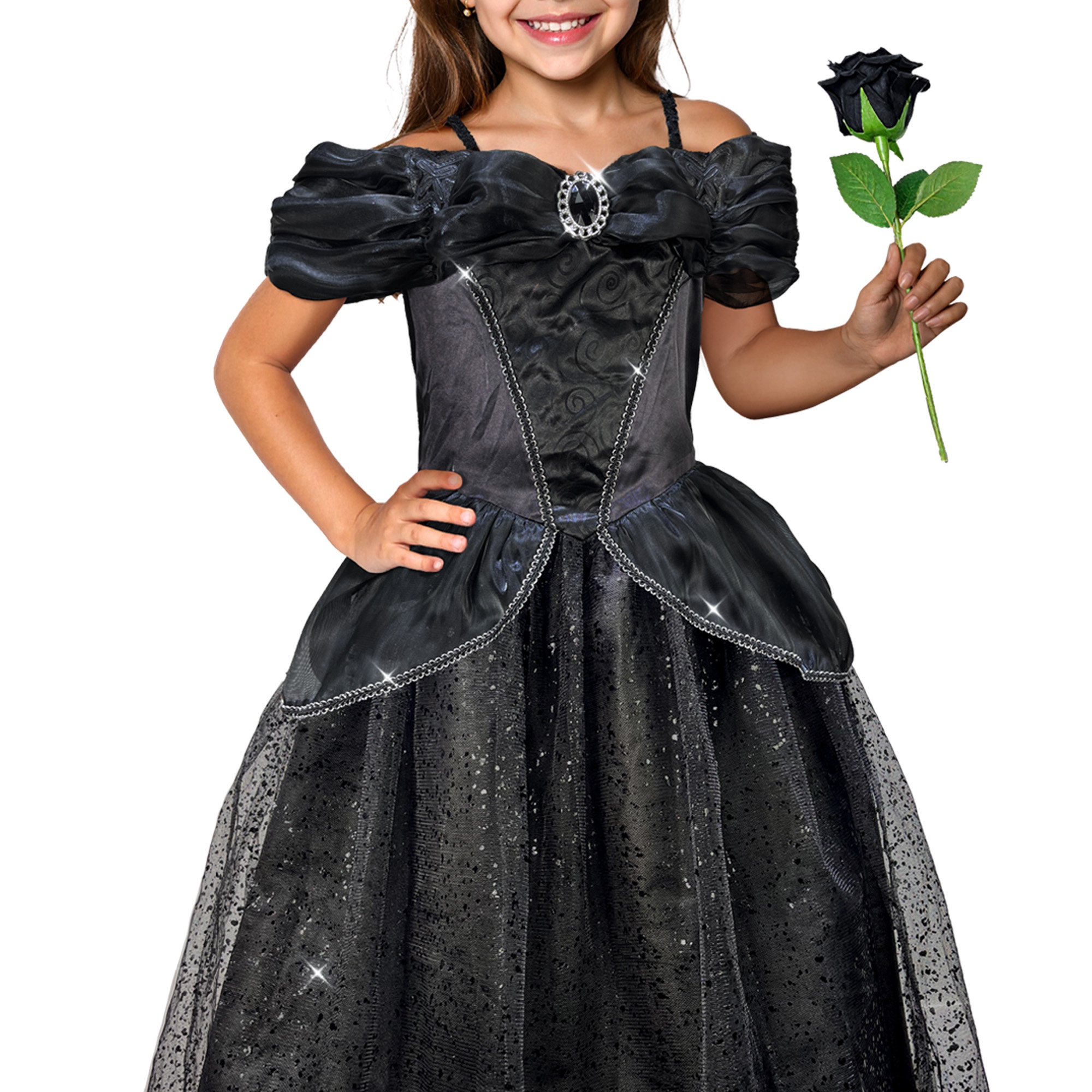 Costume de princesse gothique, Costumes d'Halloween pour enfants, Taille pour fille M.
