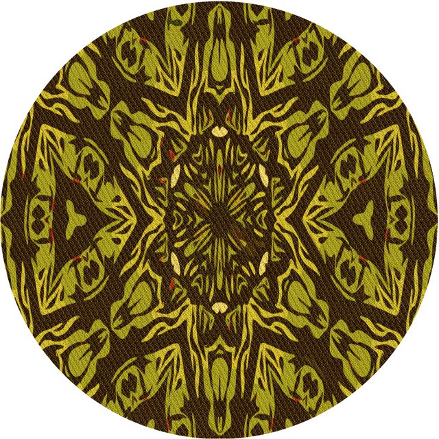 Ahgly Company Tapis d'Intérieur Lavable en Machine Carré Transitionnel Noir Brun, 3 Pieds Carré