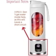 thumbnail image 2 of Digital Juicer Blender, Ltdreamof Digital Multimode Juicer Blender, Smart LED Display, Leak Proof Design, Rechargeable Portable Blenders, for Shakes, Smoothies,Fresh Juice (White), 2 of 9