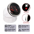 thumbnail image 3 of Waterproof 52mm Fuel Level Gauge 0-190/240-33ohm With Low Warning Light For Cat Boat Fuel Indicator Water Level Meter Red LED ,Easy to Install, 3 of 4