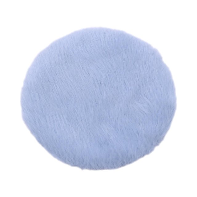 Tapis en Peluche Miniature 1:12 Jouets Décoratifs Fournitures Scène de Vie Simulation Tapis de Sol pour Rond Bleu P