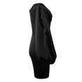 thumbnail image 4 of Ketyyh-chn99 Robe d'Invitée de Mariage Robes de Soirée pour Mariage Mode Couleur Unie Sans Manches Robes de Soirée Robes Noires de Mariage pour Femmes Noir,G, 4 of 4