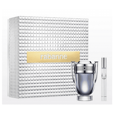 Paco Rabanne Invictus 100ml edt + 10ml Travel spray Gift Set Men.