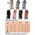 thumbnail image 2 of LUXUR Women Double-breasted Outwear Button Down Autumn Overcoats Army Green L, 2 of 3
