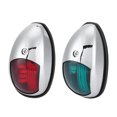 thumbnail image 1 of 12V LED Marine Navigation Light Waterproof Green Starboards Red Port Lamp Side Mount for 20m Boat Maximum, 1 of 13