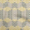 thumbnail image 1 of oneOone Cotton Silk Yellow Fabric Geometrical Craft Projects Decor Fabric Printed By The Yard 42 Inch Wide, 1 of 4