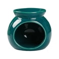 thumbnail image 2 of Ceramic Essential Oil Burner Melt Burner for Bathroom Meditation Kitchen Green, 2 of 8