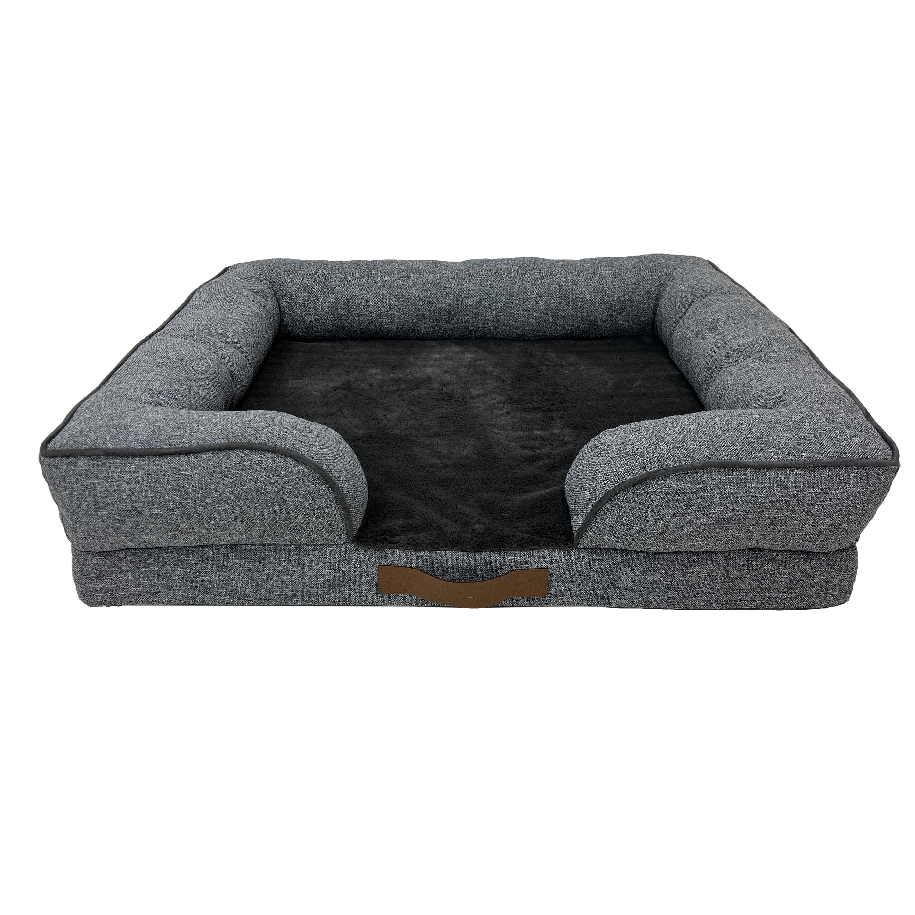 Pet Spaces Panier pour chien 36 pouces grande – gris