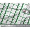 thumbnail image 2 of Soimoi Green Velvet Fabric Window Pane Check Decor Fabric Printed Yard 58 Inch Wide, 2 of 3