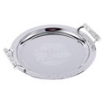 thumbnail image 2 of tredstone Round Serving Tray with Handles for Bathroom Restaurant Living Room Argent S, 2 of 9