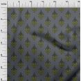 thumbnail image 2 of oneOone Polyester Lycra Fabric Leaves & Floral Block Printed Craft Fabric BTY 56 Inch Wide, 2 of 4