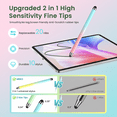 thumbnail image 2 of MEKO Stylus Pens for Touchscreen, 10-pack 2-in-1 Universal Capacitive Stylus Pens for iPad, iPhone, Android, Samsung, Tablets, Laptops & More - Includes 20 Replacement Nibs, 2 of 7