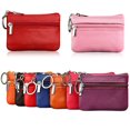 thumbnail image 4 of MesaSe ESTONE Soft Men  Card Coin Key Holder Zip Genuine Leather Wallet Pouch Bag Purse, 4 of 17