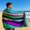 Multicolor03, variant on Deeceymbur Beach Towel Oversized Striped Quick Dry Polyester Pool Swimming Travel Outdoor Bath Spa Lounge Camping Sunbathing Adult Soft Sand Shake Off