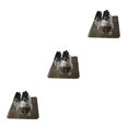 thumbnail image 3 of Decodeary Wall Mounted Holder Brush Broom Hanger Storages Rack Kitchen Organizer Clean Black 9*9cm 3Set, 3 of 6