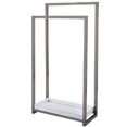 thumbnail image 1 of Pedestal 2-Tier Iron Construction Towel Rack with Wooden Case, 1 of 1