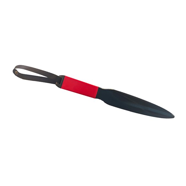 DOLITY Chewing Toy Nylon Pet Mouth Bite Training Stick for Medium Large Strong Dogs Red and Black