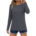 thumbnail image 2 of Ailaofu Women's Sun Shirts Protection Rash Guard Long Sleeve Swim Shirts Quick Dry Lightweight Workout Tops, 2 of 7