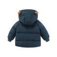 thumbnail image 4 of Mceream Manteau Matelassé d'Hiver pour Enfants - Unisexe à Capuche Mi-Long Manteau Chaud Chamarra Para NiñA Bleu 1 An, 4 of 4