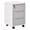 Blanc et Gris, variante sur HOMCOM Classeur Vertical avec Serrure, Classeur à 3 Tiroirs, Gris