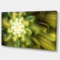 thumbnail image 2 of Danse des Pétales Fractaux Jaunes - Toile Florale Imprimé Art, 2 of 4