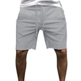 thumbnail image 1 of Birdeem Mens Loose Straight Beach Medium Comfortable Pants Casual Sports Five Point Pants, 1 of 6